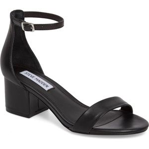 Black block heel sandal